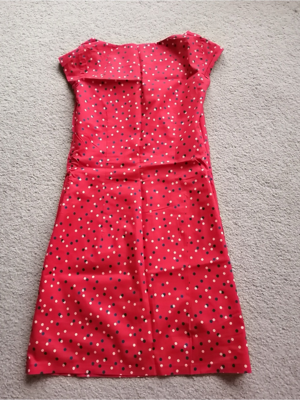 Red Polka Dot Off-Shoulder Mini Dress Size 0